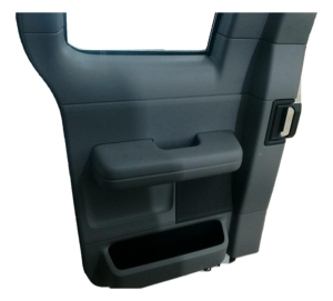 2006-2008 Lincoln Mark LT Gray Door Interior Trim Panel - Rear, Left (Driver) (Used OEM)