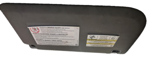 2017-2022 Ford F-550 Super Duty Gray Sun Visor without Sunroof - Left (Driver) (Used OEM)
