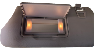 2020 Ford Escape Black Sun Visor with Illuminated Mirror and Garage Door Opener - Left (Driver) (Used OEM)