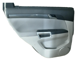 2008-2010 Saturn Vue Gray Door Interior Trim Panel with Power Windows and Locks - Rear, Left (Driver) (Used OEM)