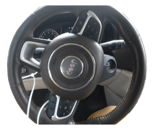 2015-2016 Jeep Renegade Black Tilt Steering Column with Cruise and Radio Controls (Used OEM)