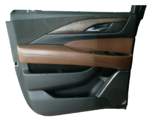 2015-2020 GMC Yukon XL Black Door Interior Trim Panel - Rear, Left (Driver) (Used OEM)