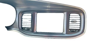 2015-2023 Dodge Charger Black Radio Surround Instrument Panel Bezel (Used OEM)