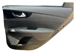 2019-2024 Kia Forte Black Door Interior Trim Panel - Rear, Right (Passenger) (Used OEM)