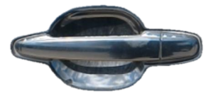 2007-2011 Toyota Camry Black Exterior Door Handle - Rear, Left (Driver) (Used OEM)