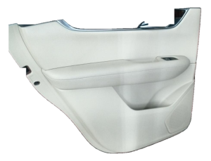 2017-2019 Cadillac XT5 Tan Door Interior Trim Panel with Power Windows and Locks - Rear, Left (Driver) (Used OEM)