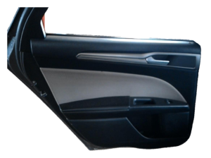2017-2020 Ford Fusion Black Door Interior Trim Panel - Rear, Left (Driver) (Used OEM)