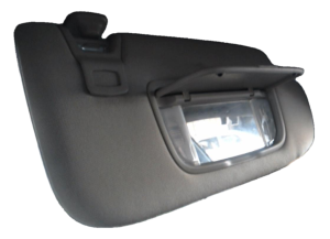 2017-2020 Ford Fusion Gray Sun Visor without Sunroof or Garage Door Opener - Right (Passenger) (Used OEM)