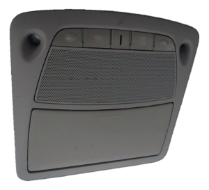 2015 Nissan Rogue Gray Overhead Console Panel with Sunroof Switch (Used OEM)