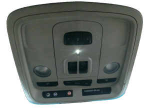 2014-2018 Cadillac ATS Gray Overhead Console Panel with Sunroof Switch (Used OEM)