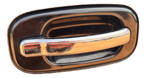 2002-2007 GMC Sierra Black Exterior Door Handle - Front, Right (Passenger) (Used OEM)