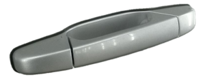 2007-2013 Chevrolet Avalanche Silver Exterior Door Handle - Rear, Left (Driver) (Used OEM)