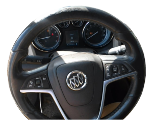 2014-2015 Buick Verano Tan Tilt Steering Column with Cruise and Radio Controls (Used OEM)
