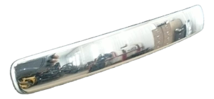 2010-2015 Nissan Rogue Chrome Chrome Exterior Door Handle - Rear, Left (Driver) (Used OEM)