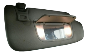 2015-2024 Ford Edge Tan Sun Visor with Illuminated Vanity Mirror - Right (Passenger) (Used OEM)