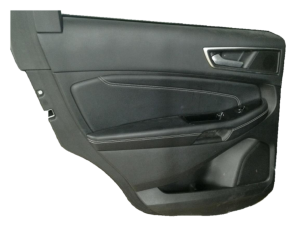 2015-2018 Ford Edge Black Door Interior Trim Panel - Rear, Left (Driver) (Used OEM)