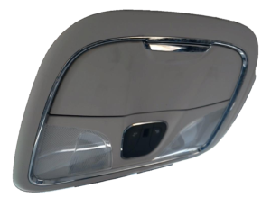 2014-2018 Jeep Cherokee Gray Overhead Console Panel with Chrome Bezel (Used OEM)