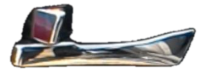 2011-2015 Hyundai Sonata Gray Chrome Interior Door Handle - Front, Left (Driver) (Used OEM)