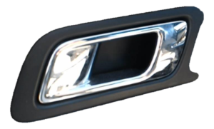 2013-2019 Ford Police Interceptor Utility Gray Interior Door Handle - Front, Left (Driver) (Used OEM)