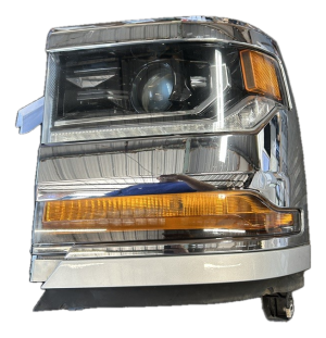 2016-2019 Chevrolet Silverado 1500 Chrome Painted Bezel Headlight Assembly - Left (Driver) (Used OEM)