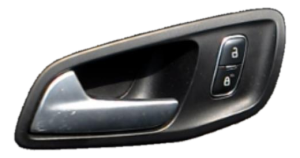 2013-2018 Ford C-Max Black Interior Door Handle - Front, Left (Driver) (Used OEM)