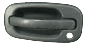 2001-2006 Chevrolet Silverado 3500 Black Textured Exterior Door Handle - Front, Left (Driver) (Used OEM)