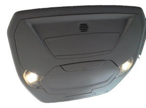 2015-2019 Ford Escape Gray Front Overhead Console Panel with Sunroof and Ambient Lighting (Used OEM)
