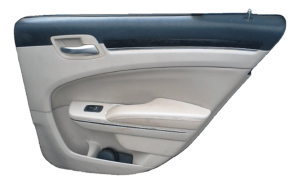 2011-2014 Chrysler 300 Tan Door Interior Trim Panel - Rear, Right (Passenger) (Used OEM)