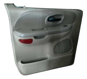 2001-2003 Ford F-150 Tan Door Interior Trim Panel with Power Windows and Locks - Rear, Left (Driver) (Used OEM)