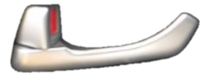 2010-2015 Hyundai Tucson Black Interior Door Handle - Front, Left (Driver) (Used OEM)