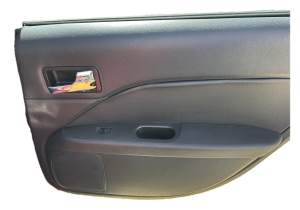 2007-2009 Lincoln MKZ Black Door Interior Trim Panel - Rear, Right (Passenger) (Used OEM)
