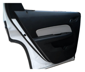 2010-2017 GMC Terrain Gray Door Interior Trim Panel - Rear, Left (Driver) (Used OEM)