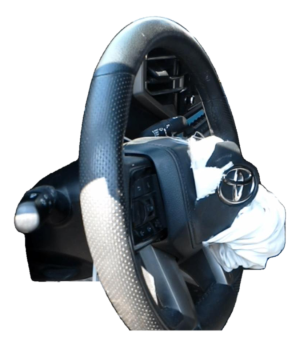 2023-2025 Toyota Sequoia Black Tilt Steering Column with Cruise and Radio Controls (Used OEM)