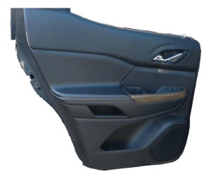 2017-2023 GMC Acadia Black Door Interior Trim Panel with Power Windows and Locks - Rear, Left (Driver) (Used OEM)