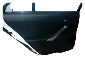 2005-2010 Pontiac G6 Black Door Interior Trim Panel with Power Windows and Locks - Rear, Left (Driver) (Used OEM)