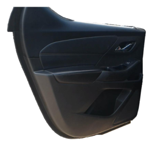 2018-2021 Chevrolet Traverse Black Door Interior Trim Panel with Power Windows and Locks - Rear, Left (Driver) (Used OEM)