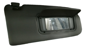 2004-2006 Volvo S40 Gray Sun Visor with Illuminated Vanity Mirror - Right (Passenger) (Used OEM)