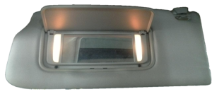 2004-2006 Volvo S40 Gray Sun Visor with Illuminated Vanity Mirror - Left (Driver) (Used OEM)