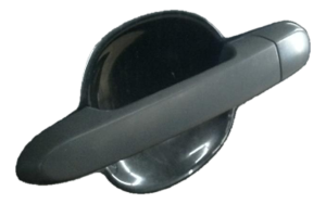 2006-2011 Hyundai Accent Black Exterior Door Handle - Rear, Left (Driver) (Used OEM)