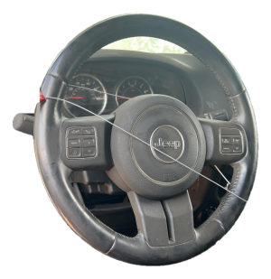 2014-2018 Jeep Wrangler Black Tilt Steering Column with Cruise and Radio Controls (Used OEM)