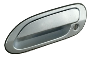 1998-2002 Honda Accord Silver Exterior Door Handle - Front, Left (Driver) (Used OEM)