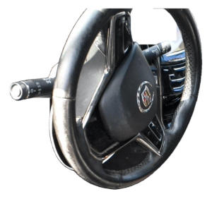2014 Cadillac ATS Black Tilt Steering Column with Cruise and Radio Controls (Used OEM)