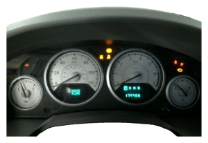 2008 Dodge Grand Caravan 4-Pod Gauge Instrument Cluster with Information Center (Used OEM)