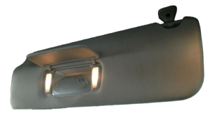 2005-2010 Toyota Sienna Gray Sun Visor with Illuminated Vanity Mirror - Left (Driver) (Used OEM)