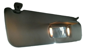 2005-2010 Toyota Sienna Gray Sun Visor with Illuminated Vanity Mirror - Right (Passenger) (Used OEM)