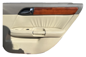 2006-2010 INFINITI M45 Tan Door Interior Trim Panel - Rear, Right (Passenger) (Used OEM)