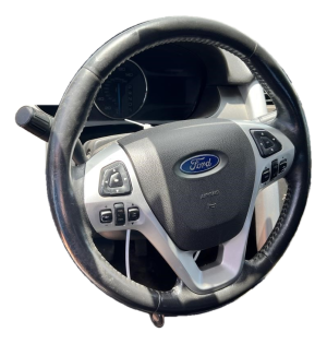2013-2015 Lincoln MKX Black Tilt and Telescopic Steering Column with Cruise and Radio Controls (Used OEM)