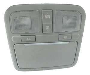 2006-2007 Hyundai Azera Tan Roof Console Panel (Used OEM)