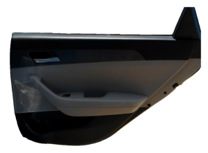2018-2019 Hyundai Sonata Gray Door Interior Trim Panel with Power Windows and Locks - Rear, Right (Passenger) (Used OEM)
