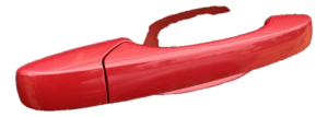 2011-2014 Dodge Avenger Red Exterior Door Handle - Front, Right (Passenger) (Used OEM)